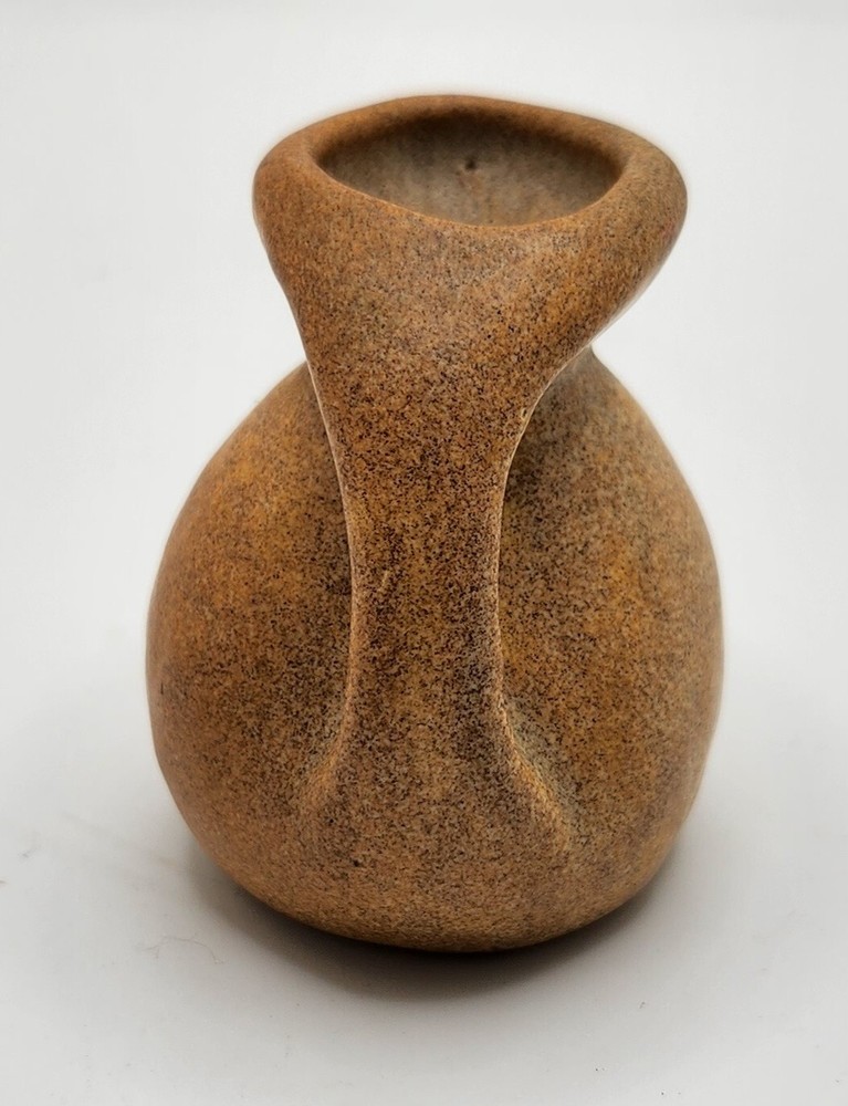Miniature, Small Ceramic Brown Water Pitcher, 2"
