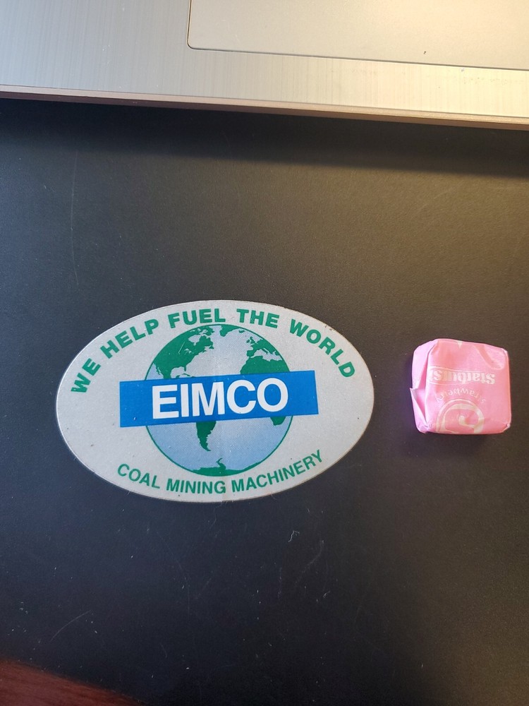 EIMCO Coal Mining Machinery Sticker Decal