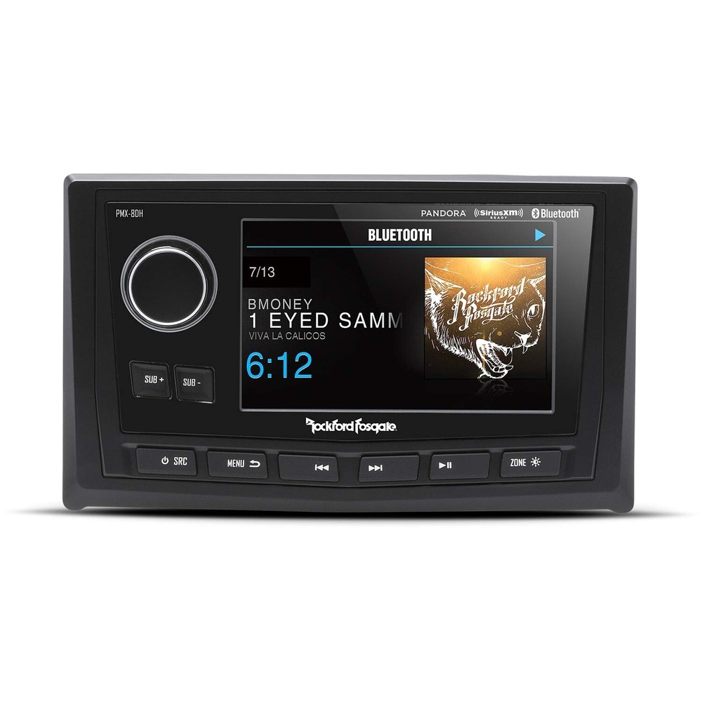 Rockford Fosgate Punch PMX-8DH Full Function Wired 5" Marine Display for PMX-8BB