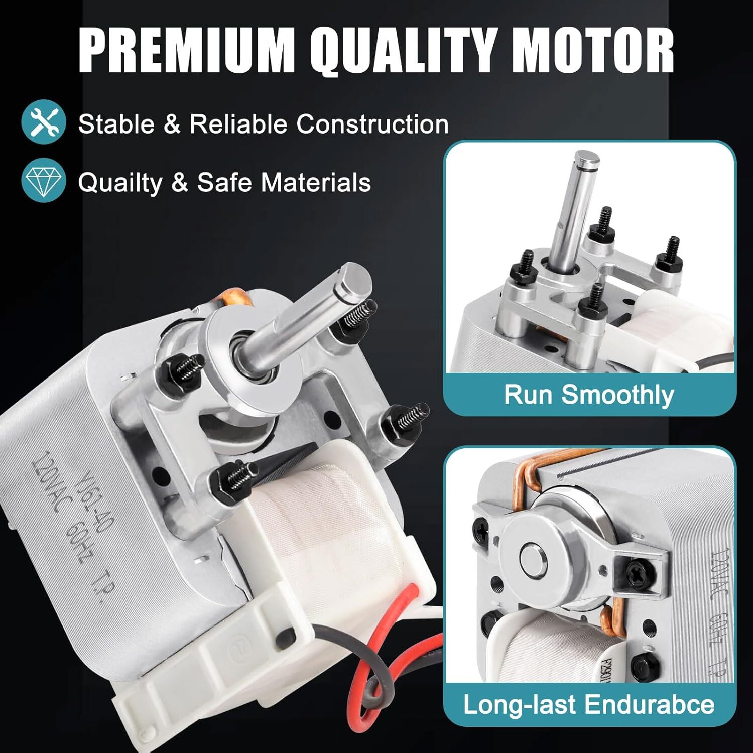 99080666, R520135, JESP-61K38 Range Hood Fan Motor for Broan NS65,CBD1,CBD3,CBX1