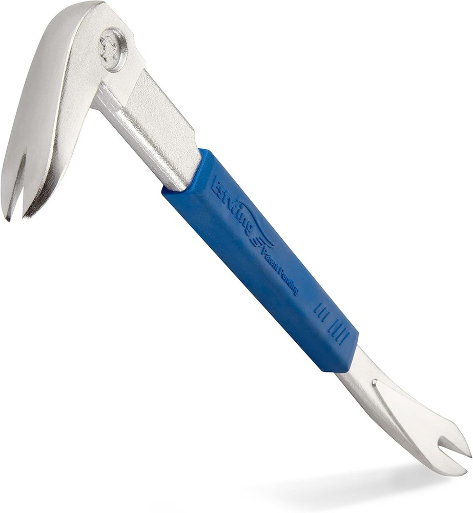Lightweight 9" Nail Puller - Strong Forged Steel Construction & High Torque