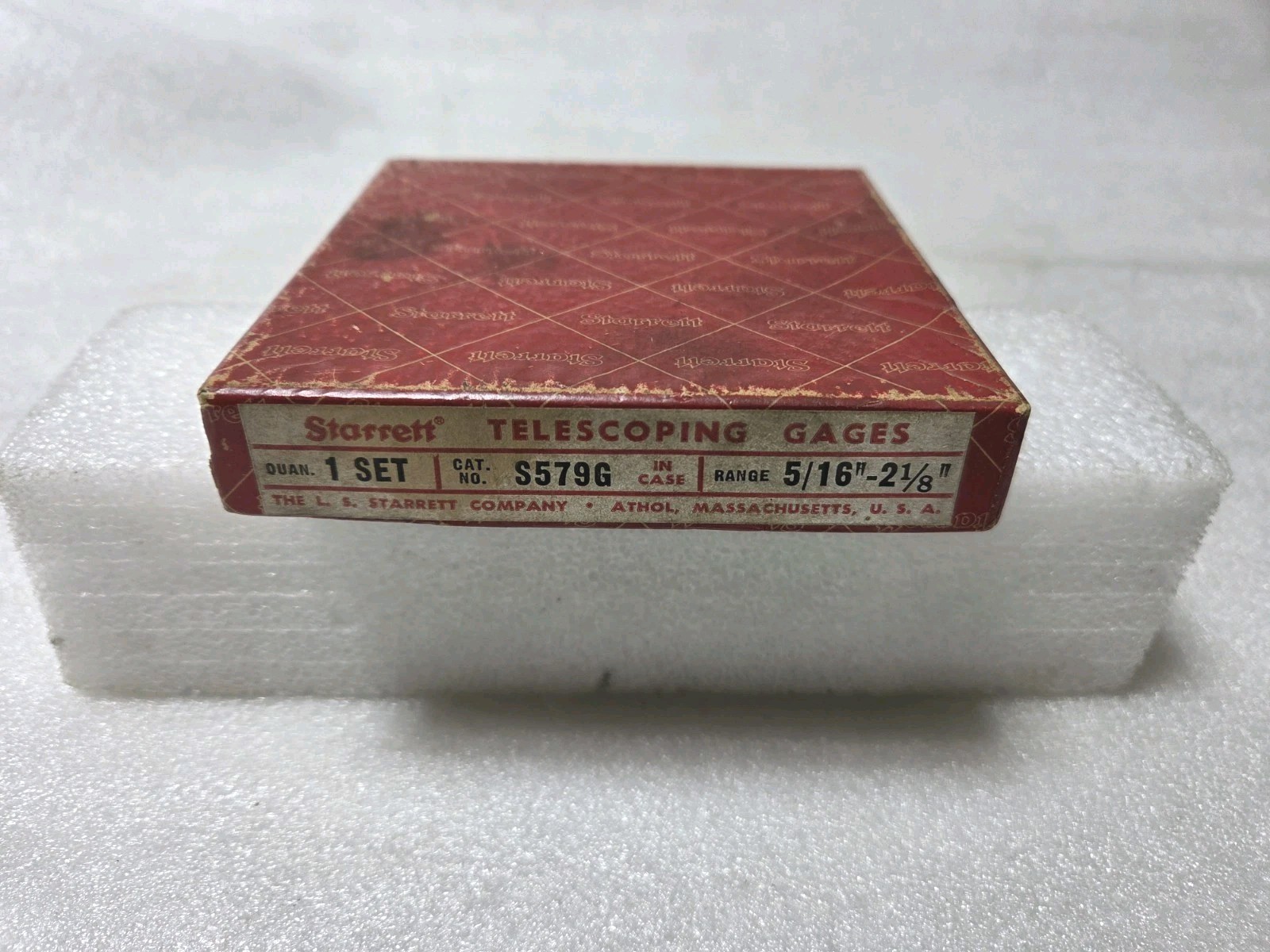 Starrett No. S579G, Set of 4 Pcs. Telescoping Gages 5/16" - 2-1/8" Range