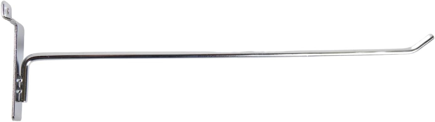 100 Chrome 12" Slatwall Peg Hooks Slat Wall Retail Display 6 mm Diameter Tubing