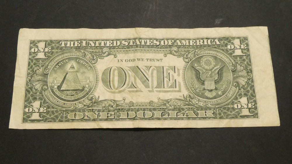 1988 $1 Federal reserve Note ERROR MISALIGNED MAJOR SHIFT