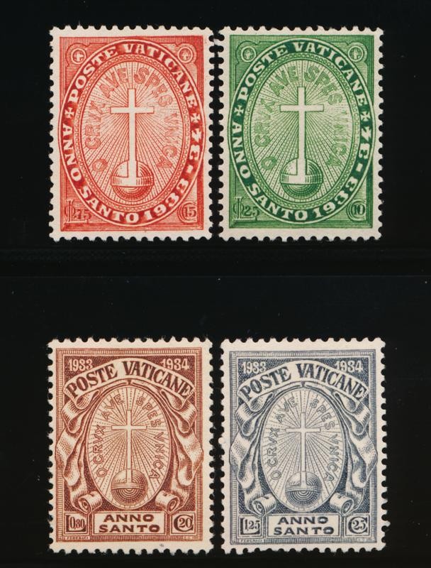 VATICAN B1-B4 MINT LH SEMI POSTALS
