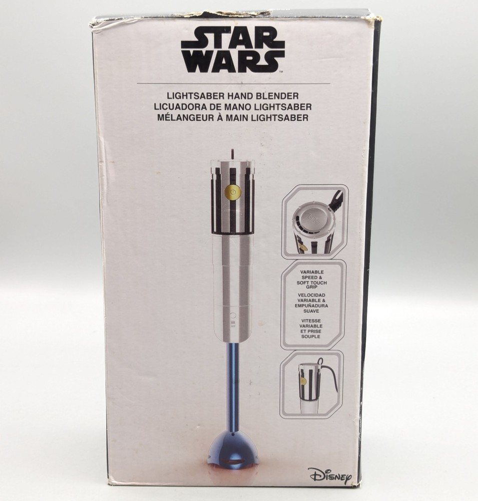 New Disney Star Wars Blue Lightsaber Variable Speed Hand Blender