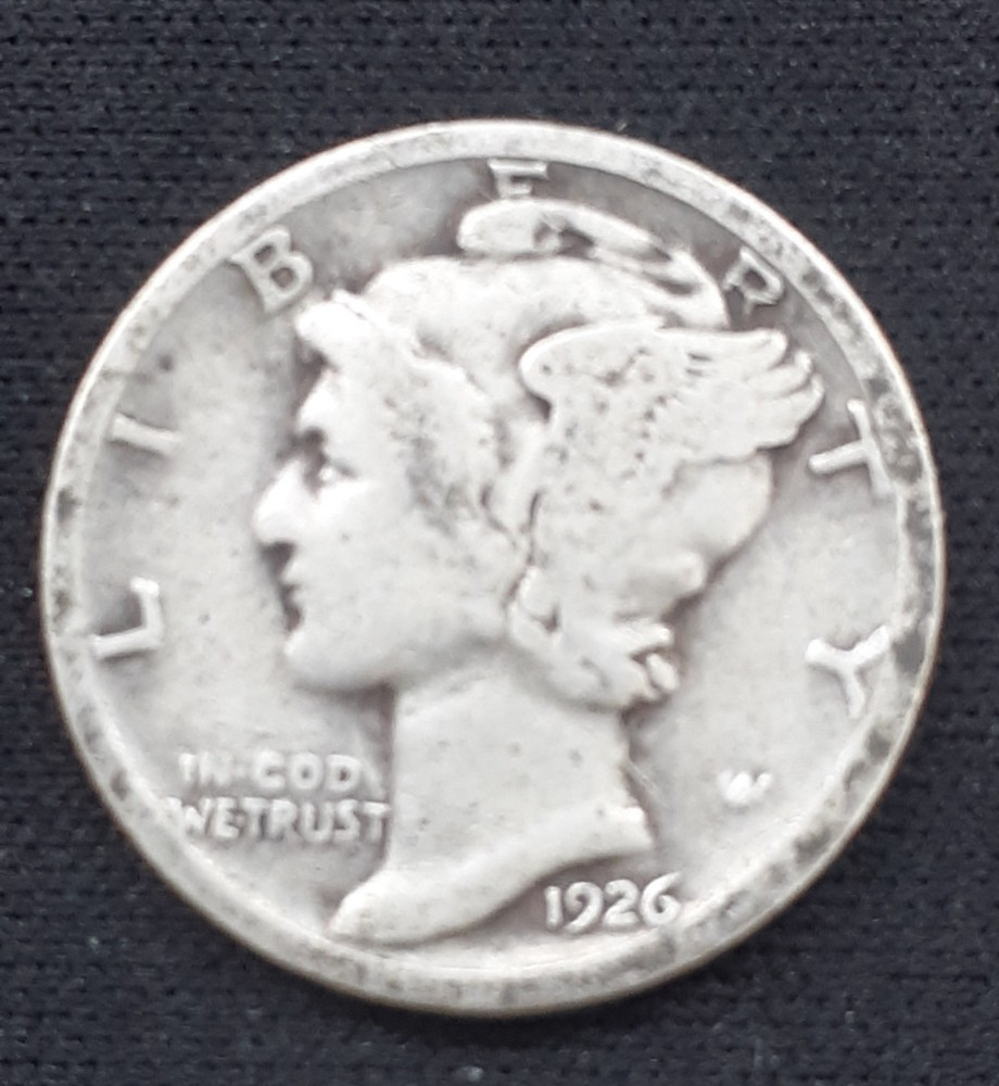 1926 MERCURY DIME SILVER   VG