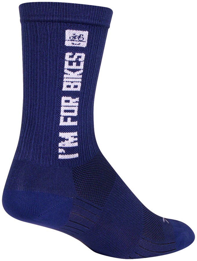 SockGuy SGX People For Bikes Socks - 7", Small/Medium