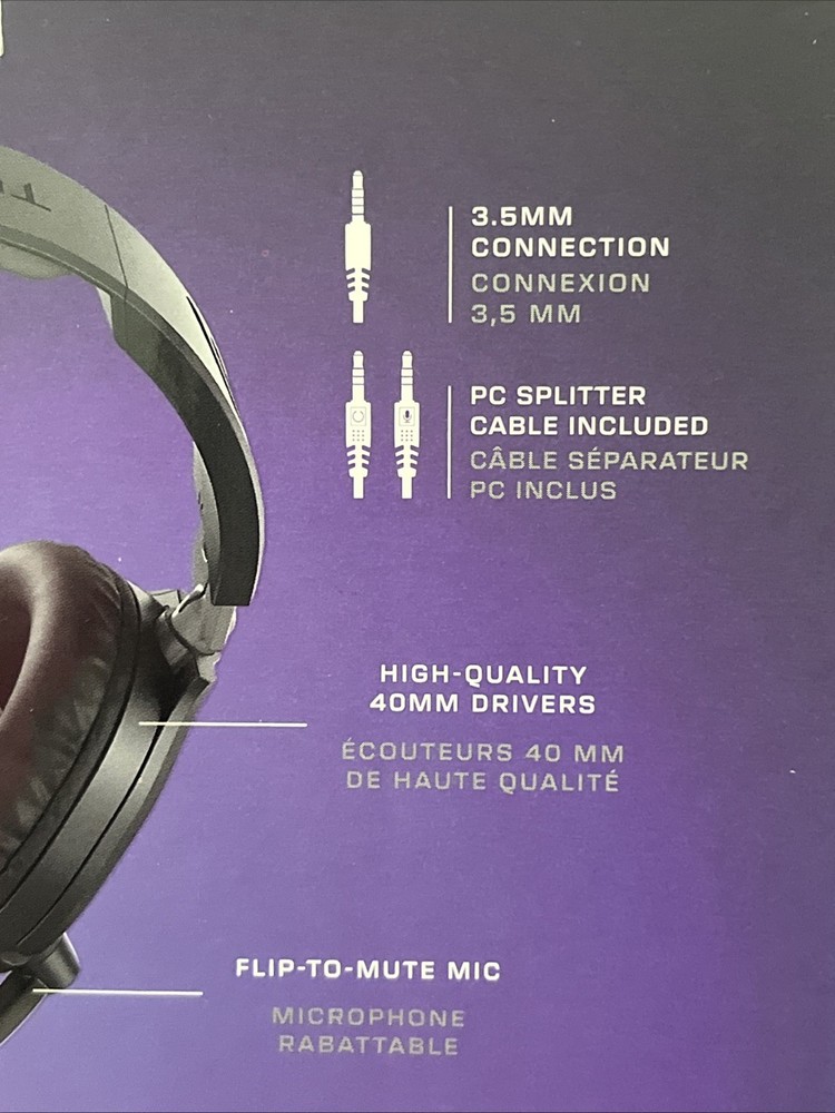 Turtle Beach TBS-5001-05 Recon 70 Multiplatform Wired Gaming Headset Sealed Box