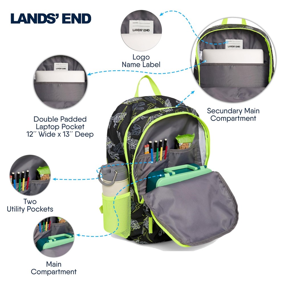 Unisex Kids Large ClassMate Lightweight Durable Elementary School Backpack Blk