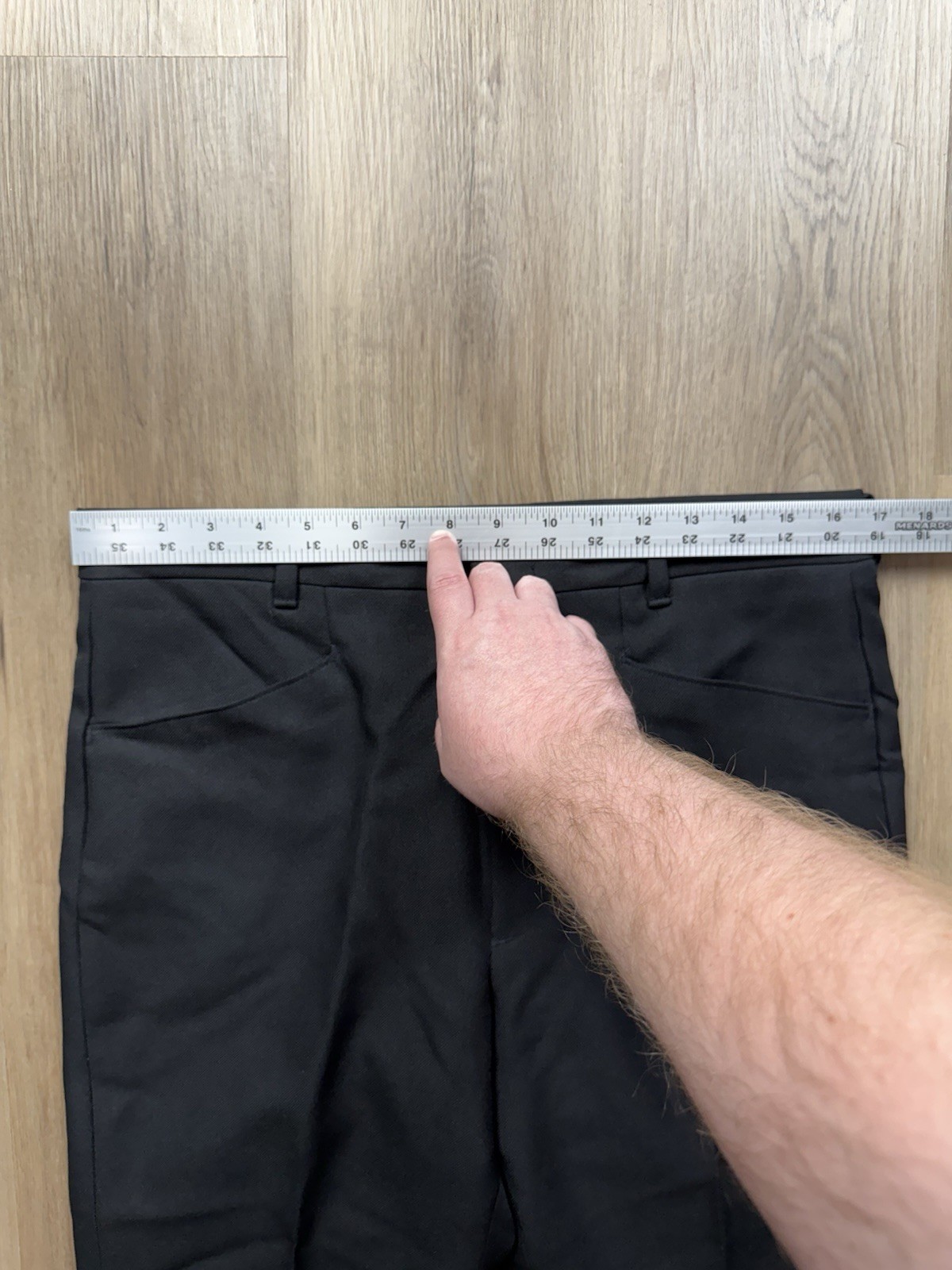 VINTAGE Levi’s Panatela Black Polyester Bootcut Pants Size 33x30 Rockabilly Men