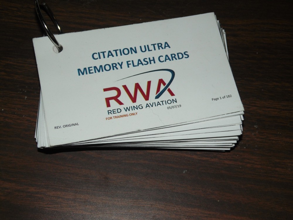 RWA Citation Ultra Memory Flash Cards