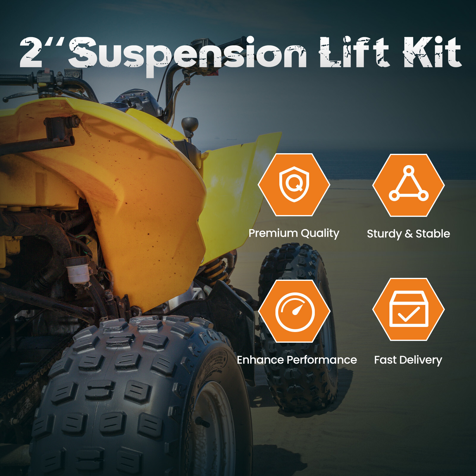 2" Full Lift Kit w/Hardware for Kawasaki Brute Force 650i 750i 2005-2023