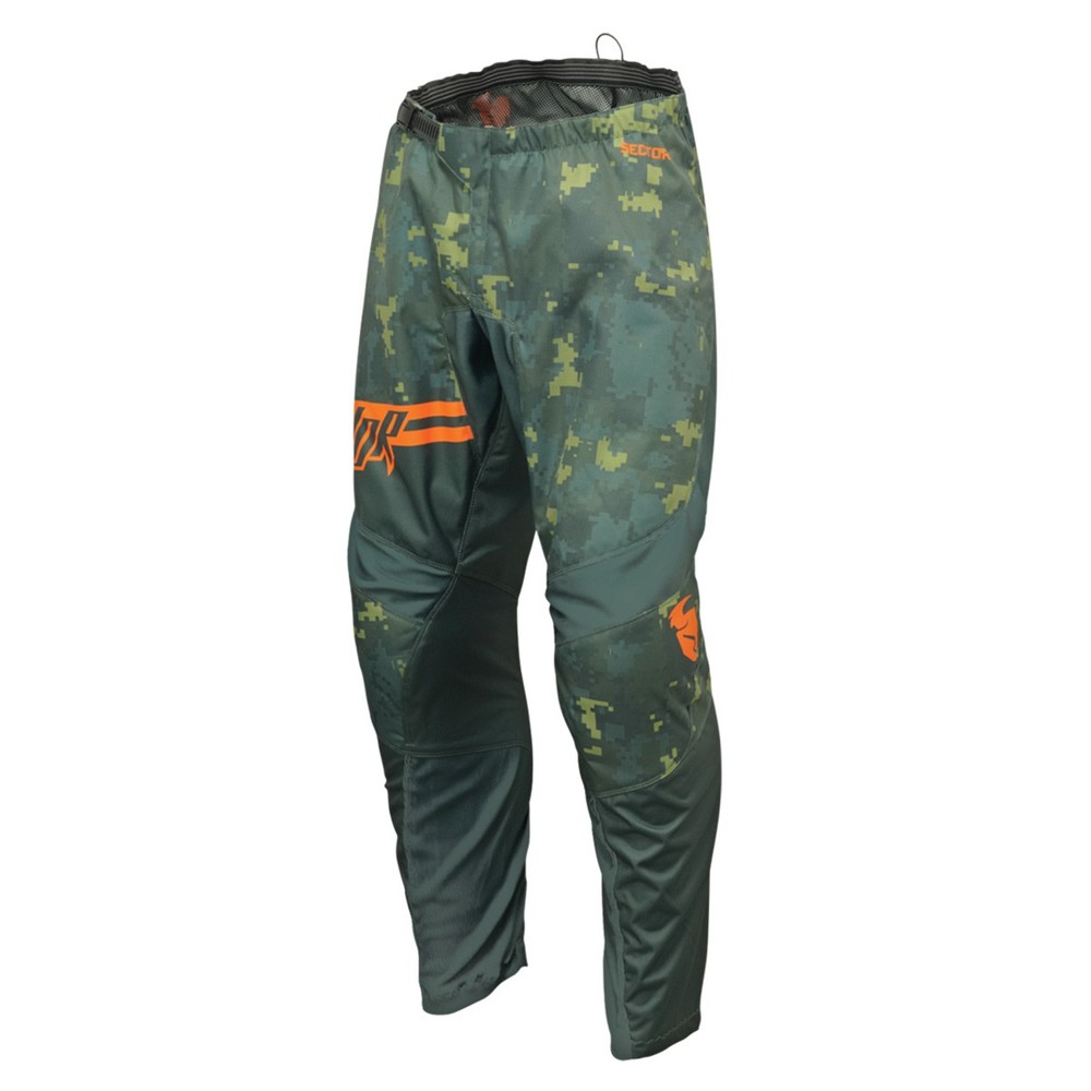 Thor Sector Digi Youth Camo Pant - Forest Green