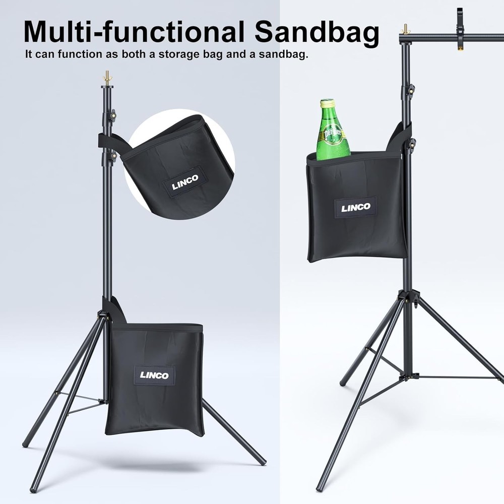 store Backdrop Stand for Parties Kit 10x7 ft Adjustable Back Drop Photography...
