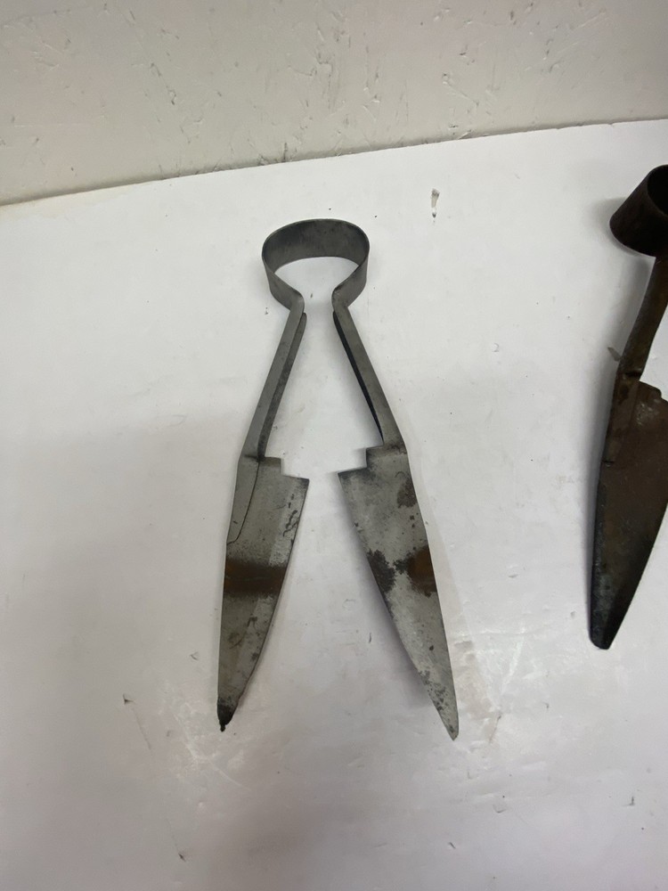 2 PAIR 12" SHEEP- WOOL SHEARS - USA - MARKED -