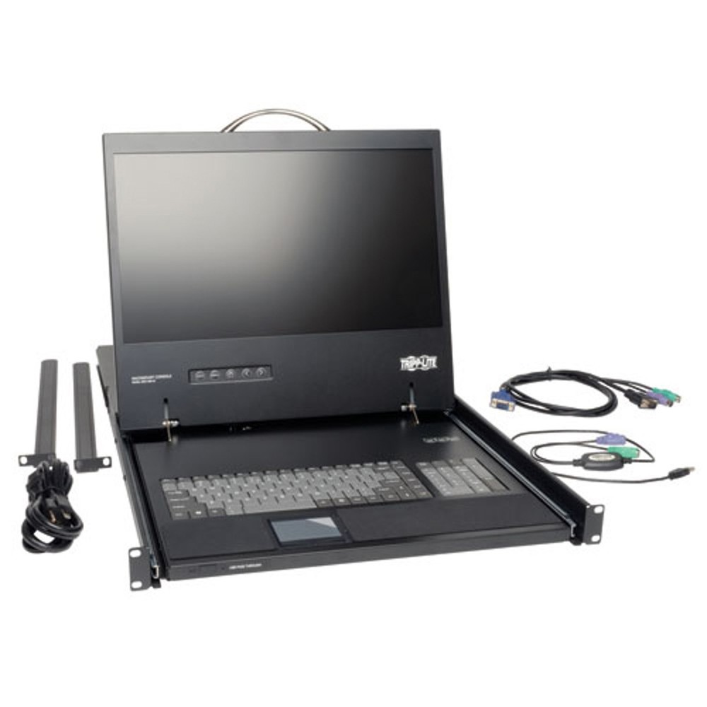 Tripp Lite 1U Rack-Mount Console with 19" LCD Display for KVM Switch or Server