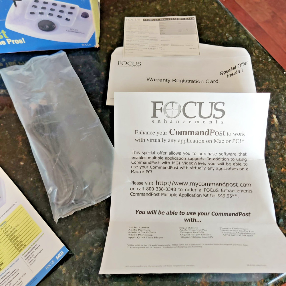 Vintage VIDEOWAVE COMMANDPOST PC & Web Video Editor Version 4.0 NEW