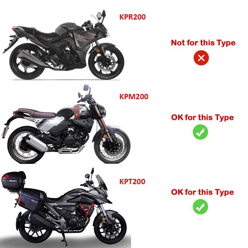 For Lifan KPM200 KPT200 2021-2025 Exhaust Header Front Pipe Slip On 51mm Muffler