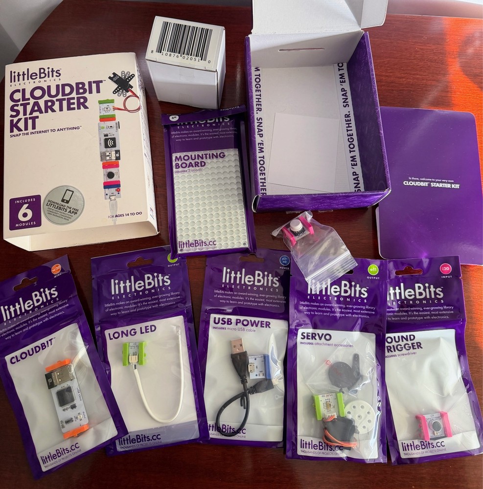 NEW littleBits CLOUDBIT STARTER KIT Electronic Building Blocks AGES 14+