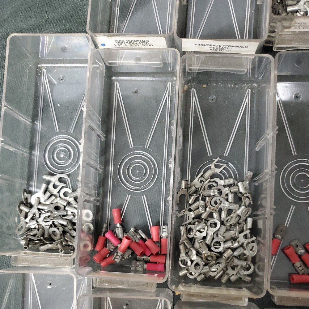 Plastic Storage 25 Drawers Workshop Organizer with Some Contents + Extra Partial