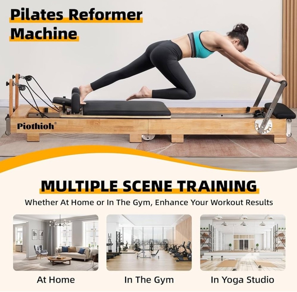 pilates reformer machine wood pre owned