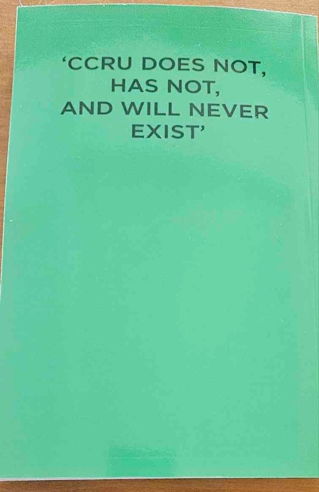 CCRU Writings 1997-2003 (Reprint)