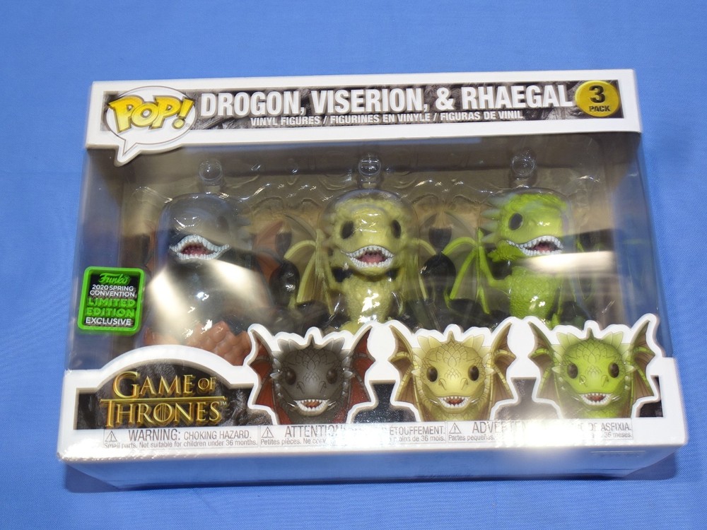 Funko POP! Game of Thrones - Drogon, Viserion & Rhaegal 3 pack (2020 Spring Con)