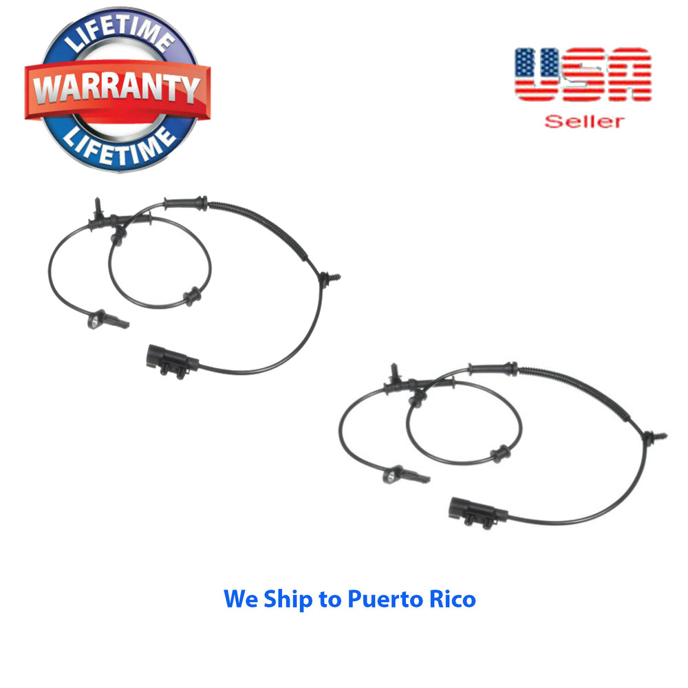 2 Kit ABS Wheel Speed Sensor Rear Left & Right Fit Dodge Durango 2013-2015 only