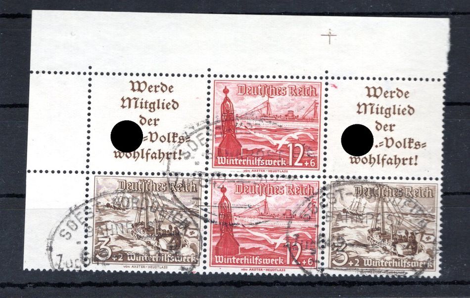 Dr-Zusdr. W128 +W132 Beautiful Unit Postmarked (BA7166