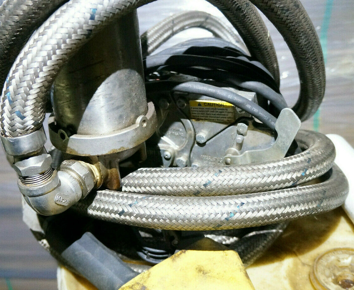 25FT Stainless Steel Flex Hose Diesel Biodiesel 120V Fuel Pump 3 Micron Filter