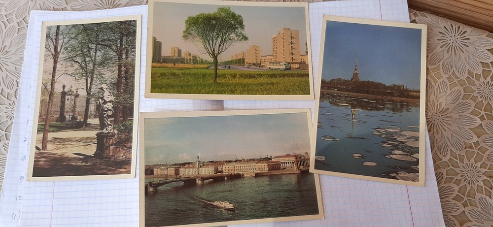 Soviet vintage USSR 1971 Leningrad ! monuments and attractions 16 postcards.