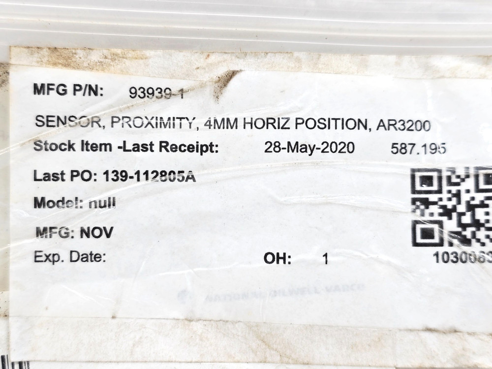 93939-1 NOV INDUCTIVE PROXIMITY SENSOR