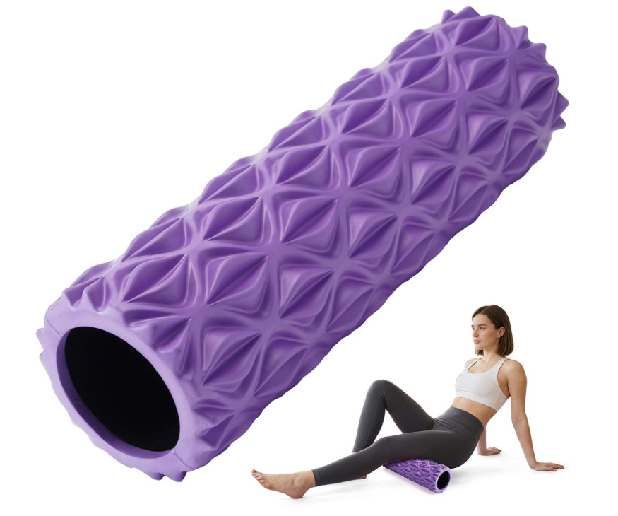Foam Roller 15'' High Density Deep Tissue Massager Trigger Point Back Leg