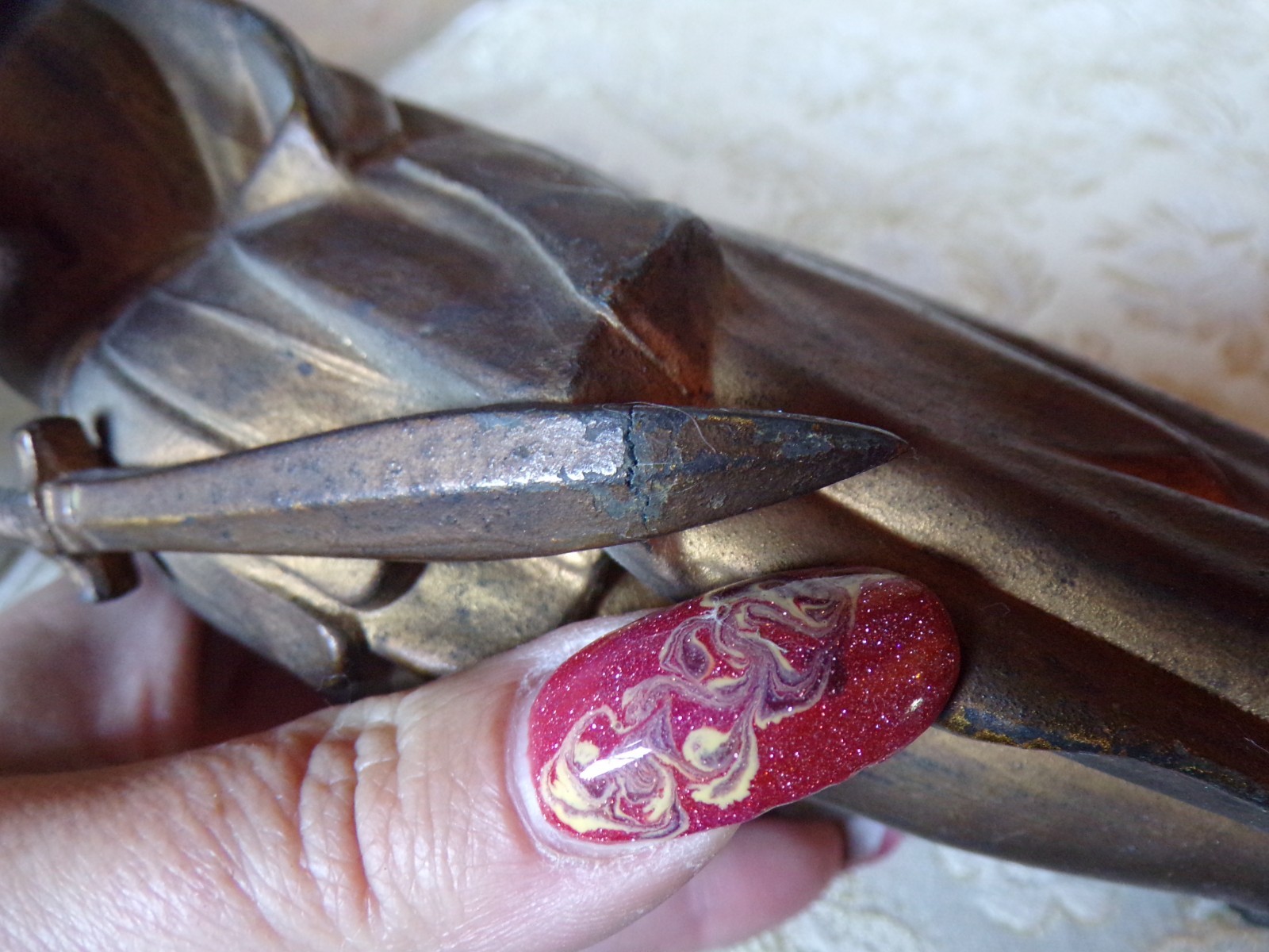 Antique Bronze Roman Solider