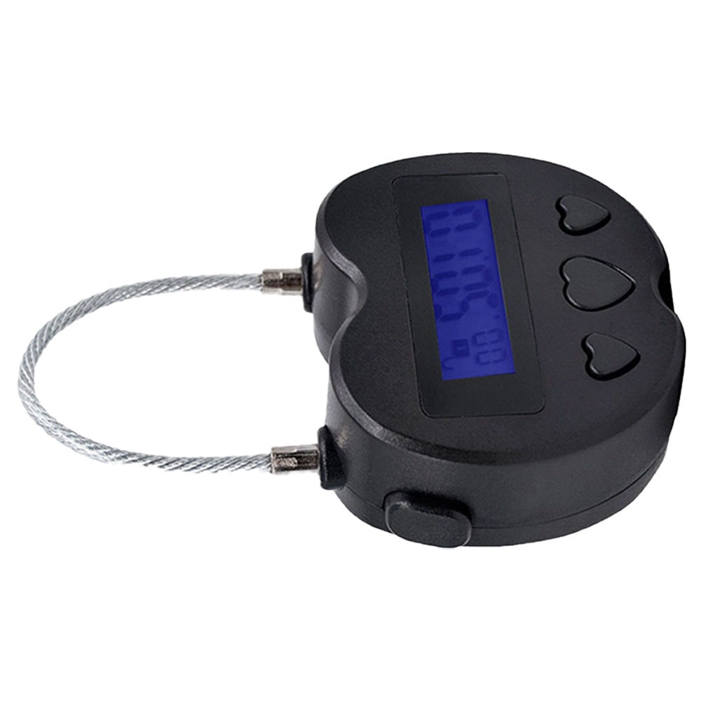 1x Black Time Lock LCD Display Time Lock Multifunction Travel Electronic Timer