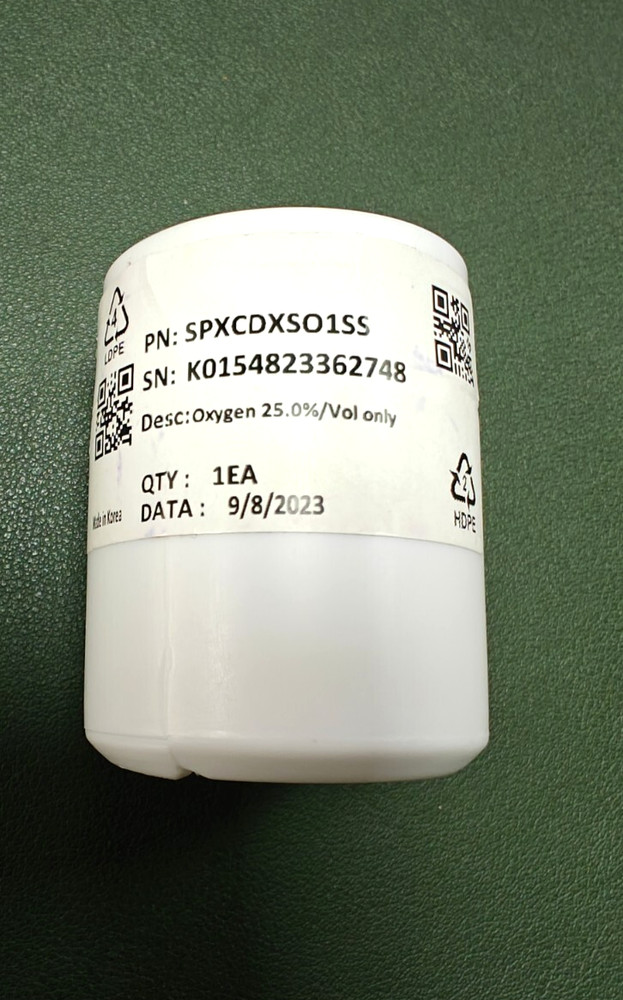 Honeywell SPXCDXSO1SS Sensepoint XCD Disposable Oxygen Sensor