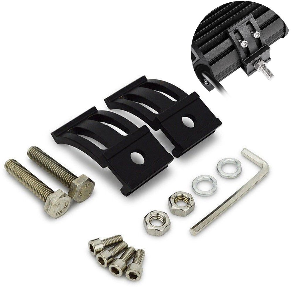 2Pcs Mount Bracket LED Work Light Bar Cube Pods Base Mounting Holder Universal