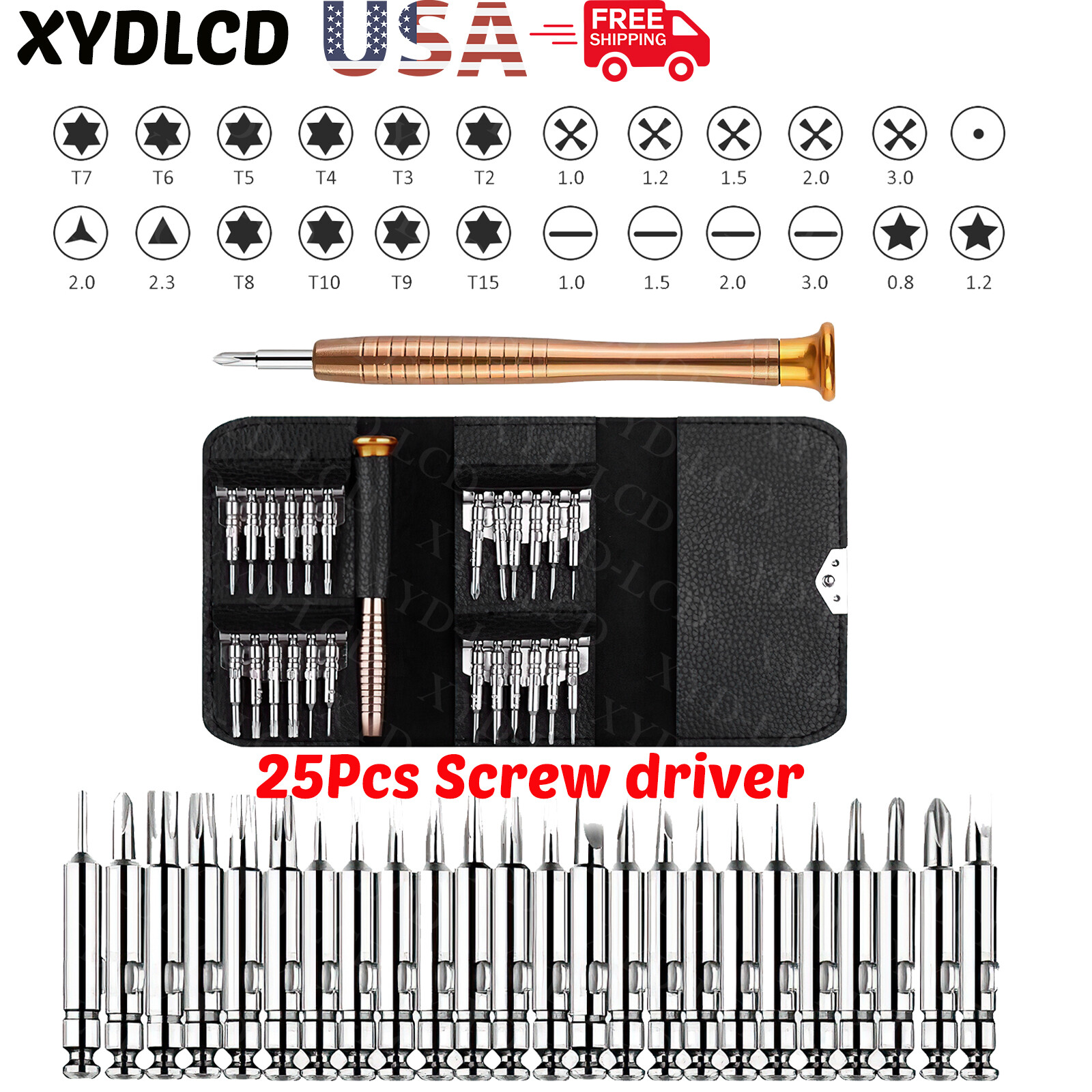 25 in 1 Repair Tools Screwdriver Kit for Macbook Air Macbook Pro Smart Phones