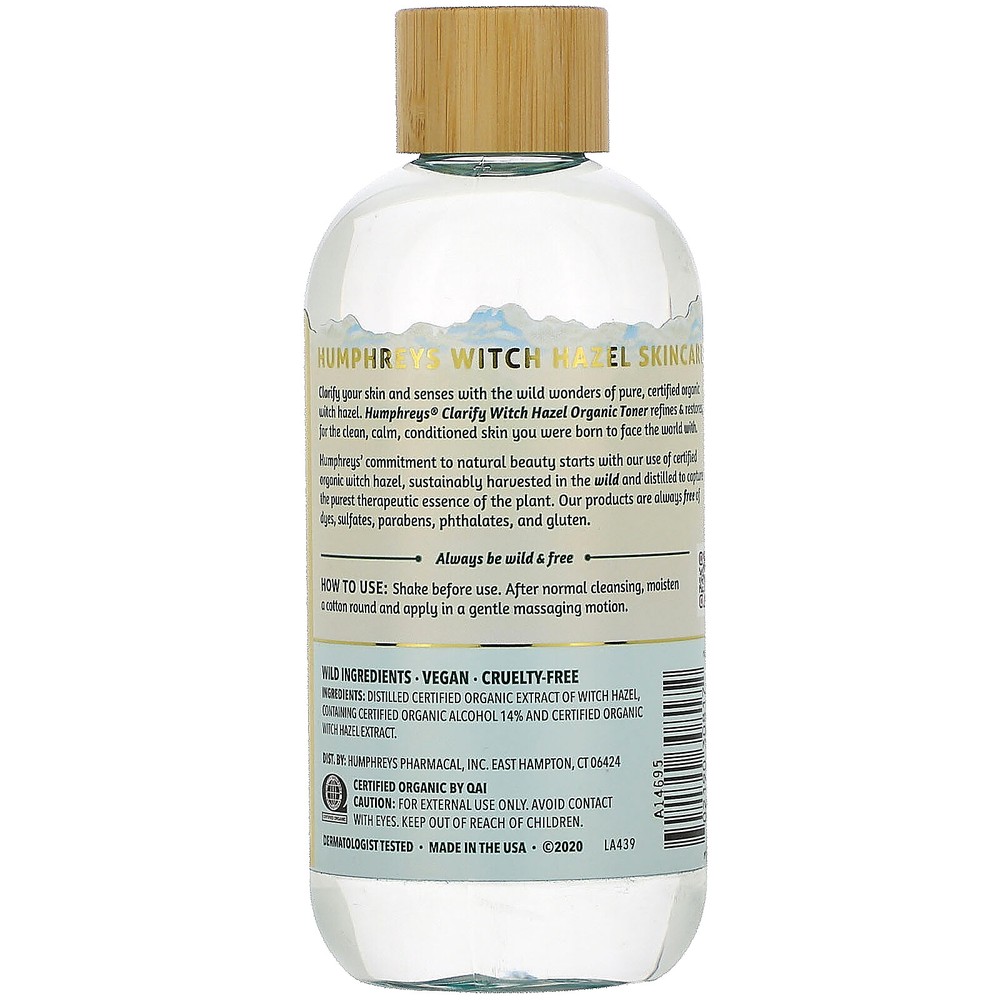 Witch Hazel, Organic Toner, 8 fl oz (236 ml)
