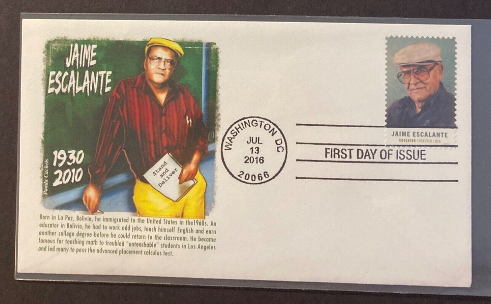 #5100 Jaime Escalante FDC on Panda Cachet
