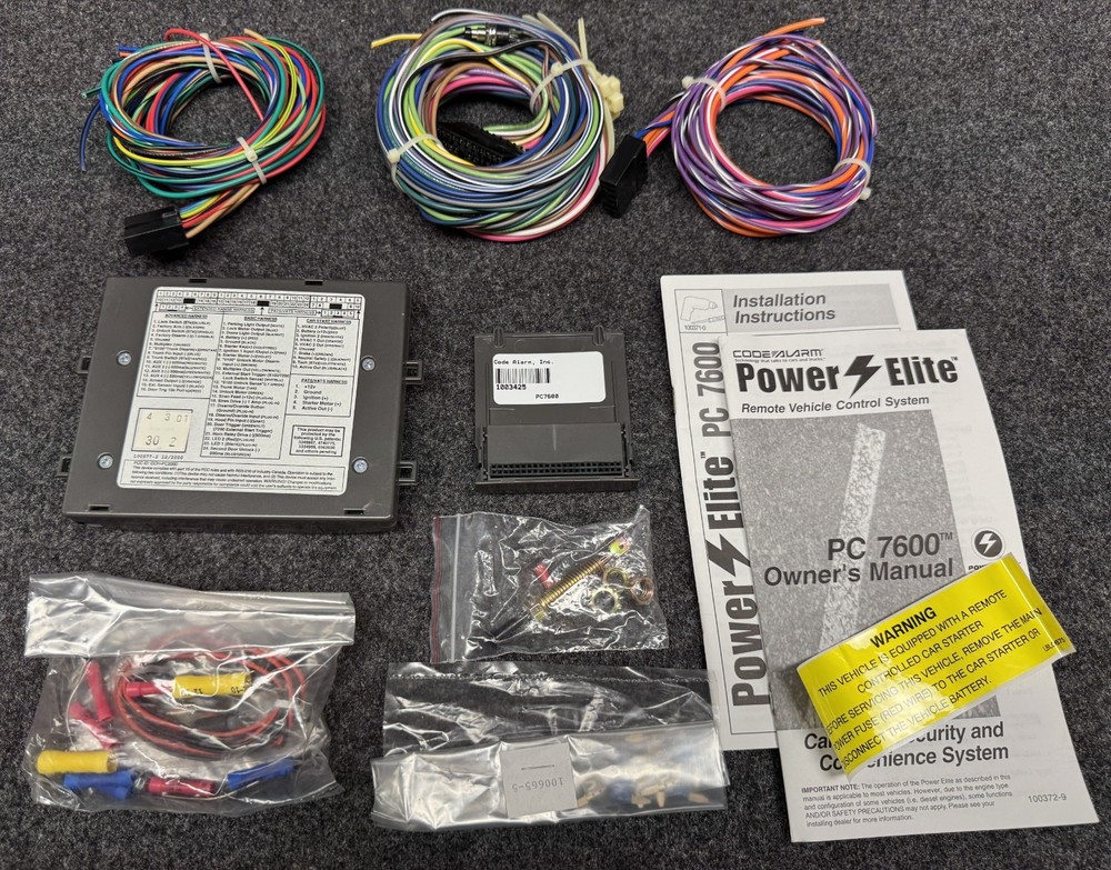 CODE ALARM POWER ELITE MODULE PC7600/CONTROL MODULE PC30/PCGEN/NEW-OLD INVENTORY