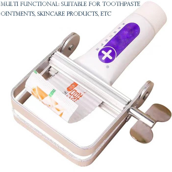 Toothpaste Squeezer, Full Metal Tube Squeezer Toothpaste Dispenser Tool Multi...