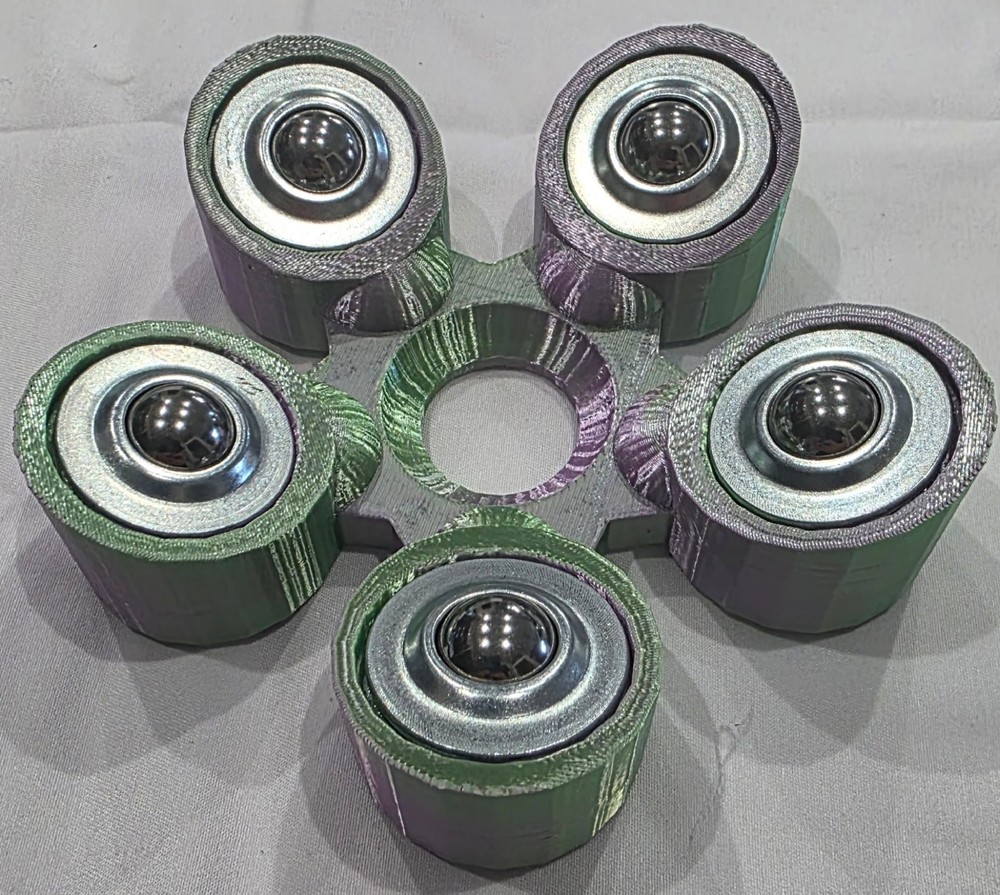 Bowling Ball Spinner Cup - Lavender and Mint