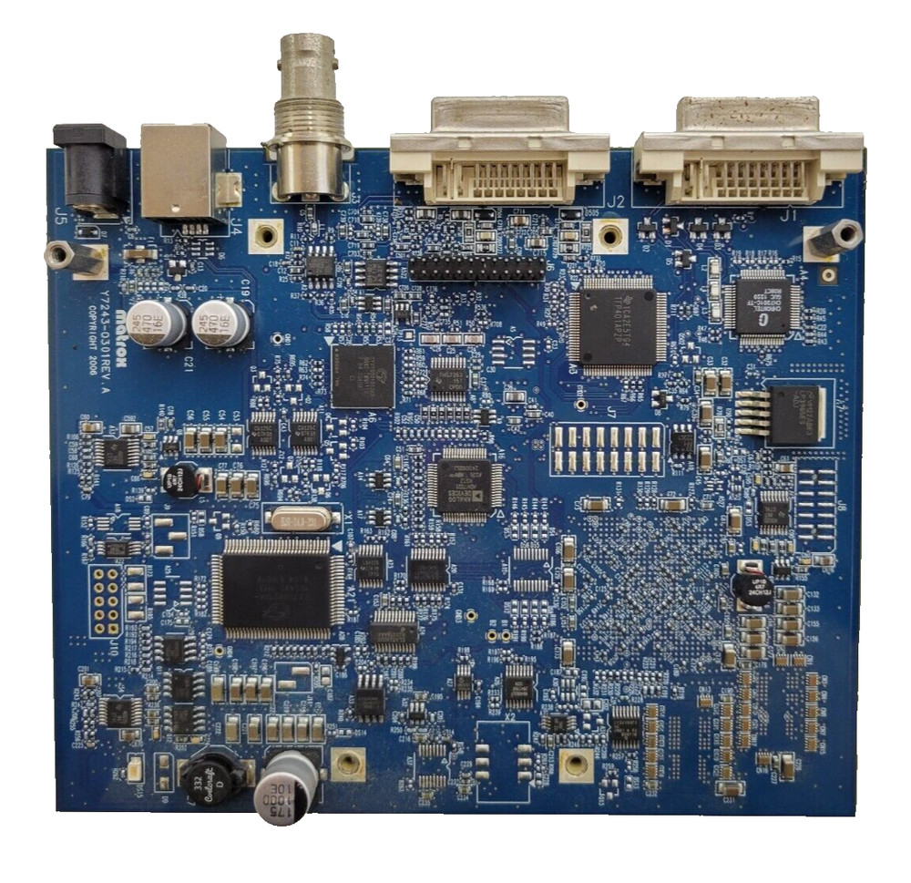MATROX Y7243-0301 REV. A BLUE CONTROLLER BOARD GRAPHICS EDITING CARD