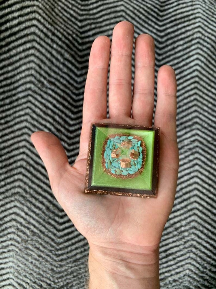 Orgonite® Pyramid - Green Wave Orgone Generator®