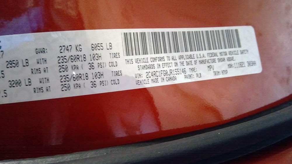 Used Floor Jack fits: 2018 Chrysler Pacifica Grade A