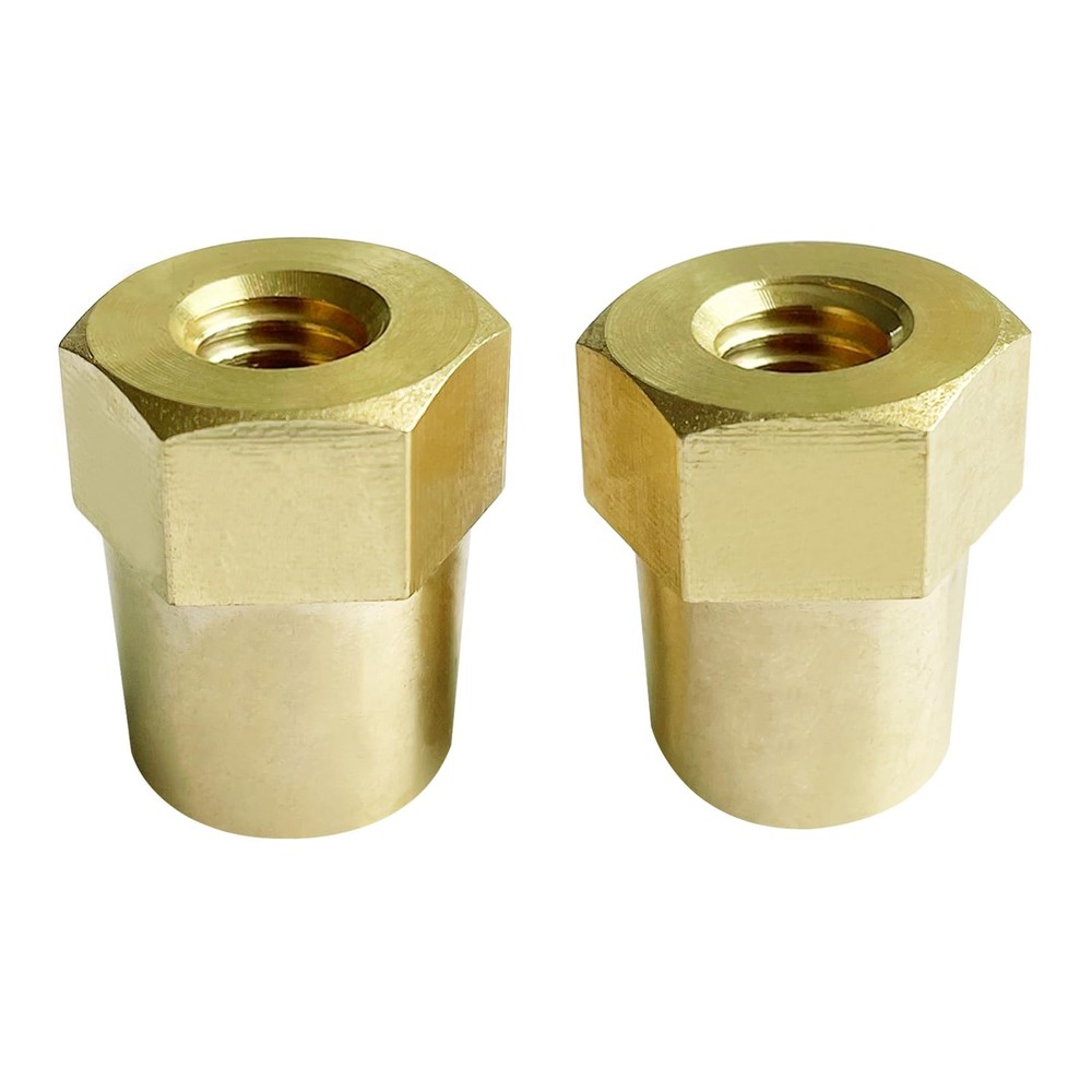 Ampper 3/8"-16 Thread Female Brass Battery Terminal 1 Pair, 3/8"