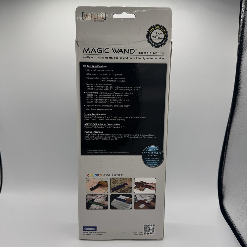 VuPoint Magic Wand ST415BU Portable Scanner Used
