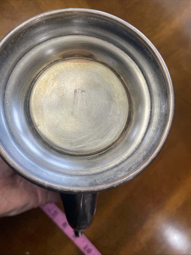 VTG Silver On Copper Tea Pot